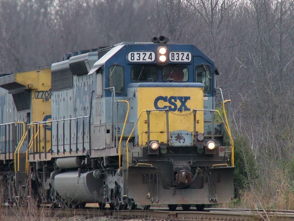Empty coal hoppers heading west